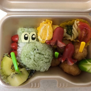 キャラ弁マリオのヨッシー弁当